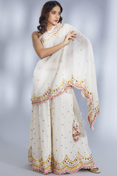 Gopi Vaid Amyra Sharara Set indian designer wear online shopping melange singapore