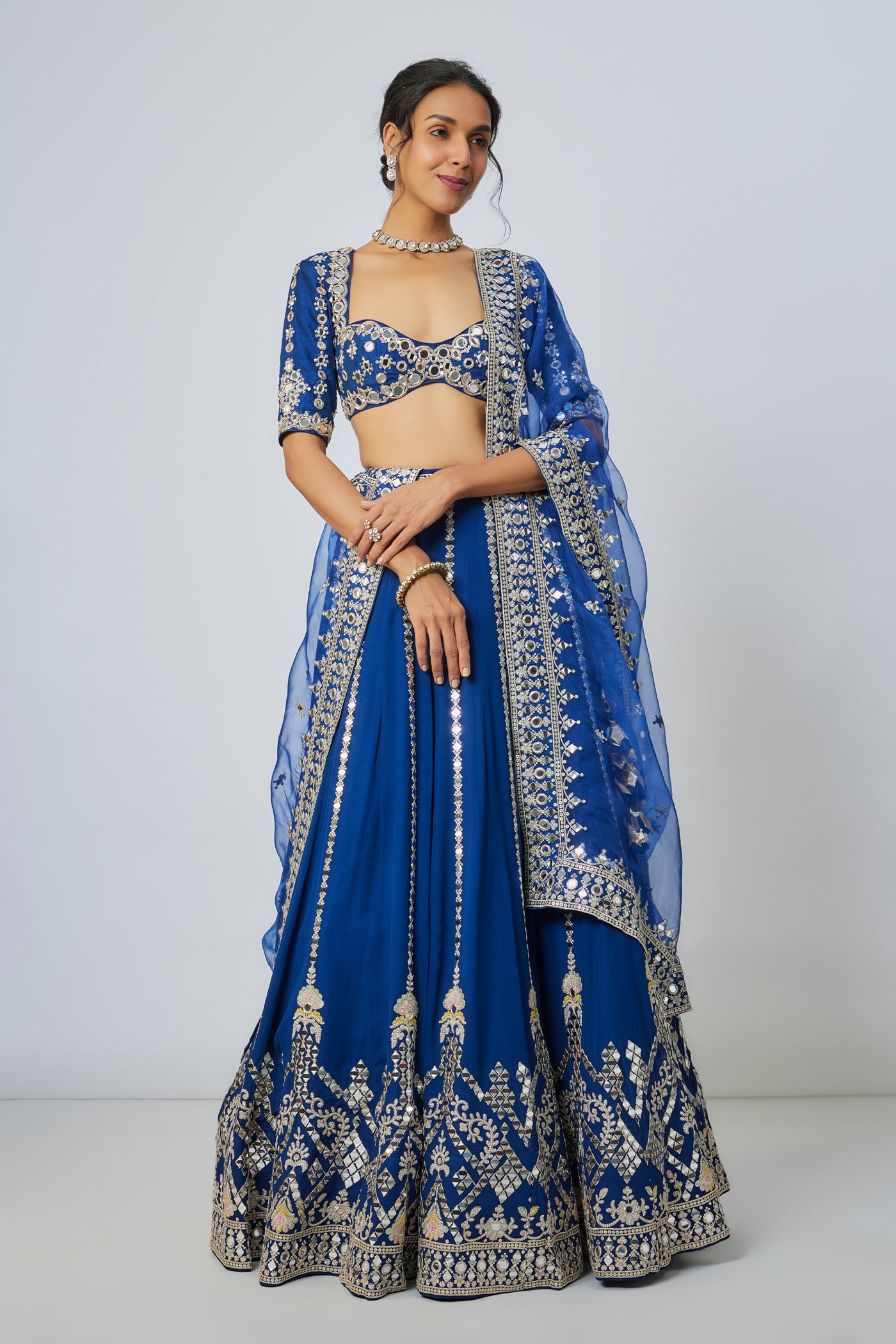 Gopi Vaid Ananya Lehenga Set indian designer wear online shopping melange singapore