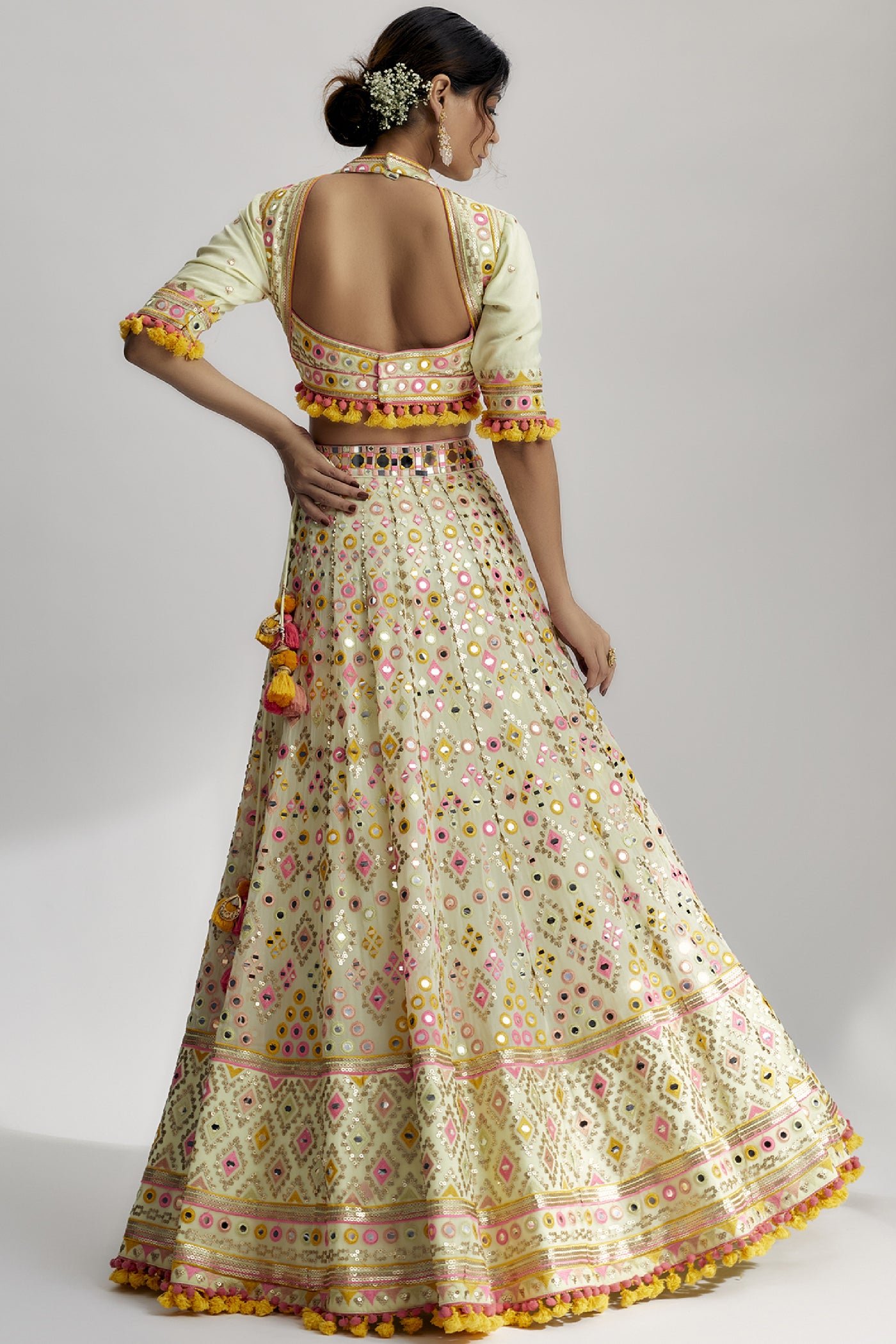 Gopi Vaid Aneha Mela Lehenga Set Indian designer wear online shopping melange singapore 