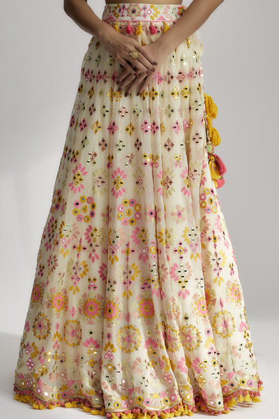 Gopi Vaid Anika Mela Lehenga Set indian designer wear online shopping melange singapore