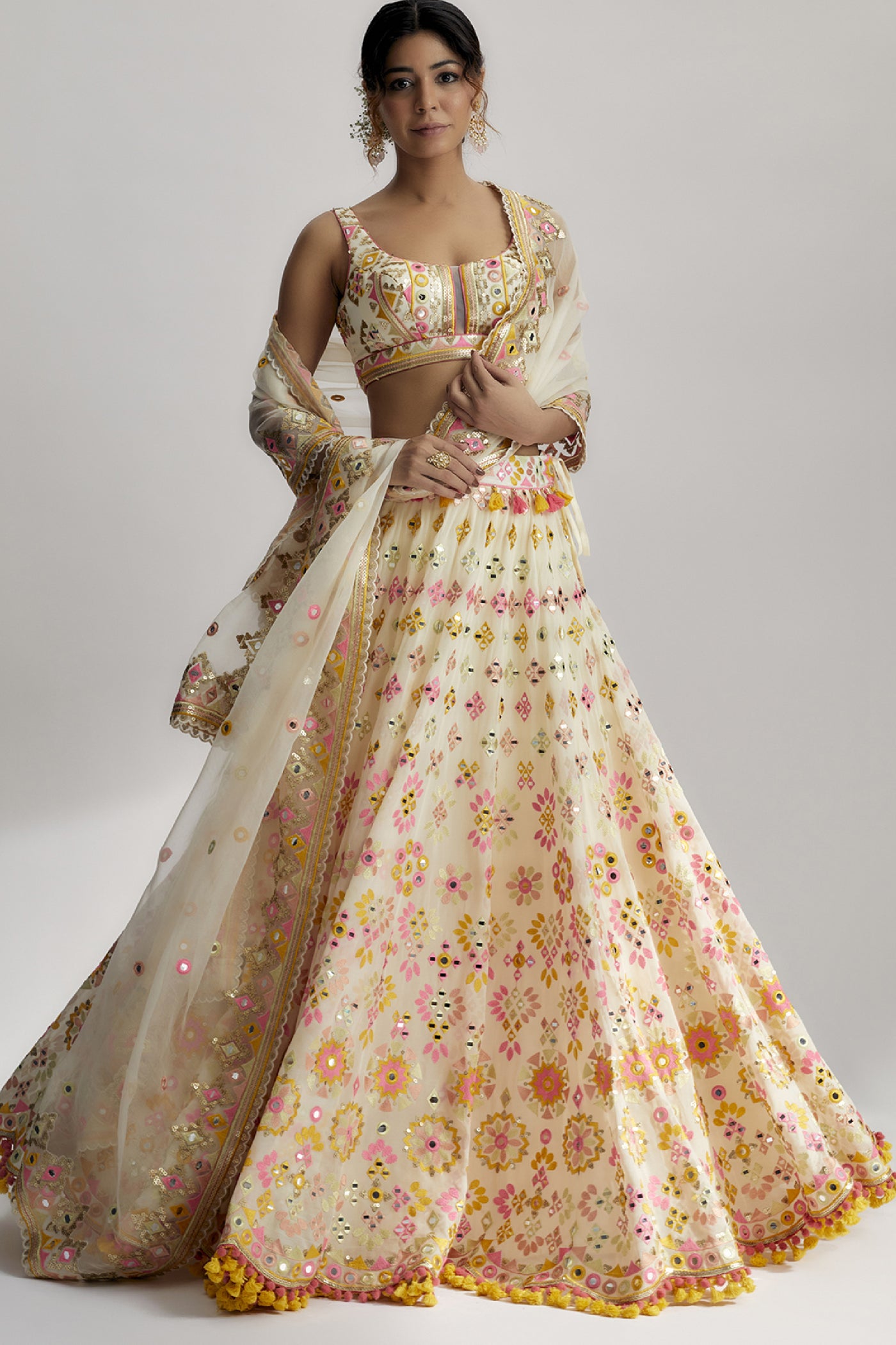 Gopi Vaid Anika Mela Lehenga Set indian designer wear online shopping melange singapore 