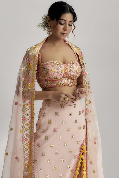 Gopi Vaid Arari Skirt Set indian designer wear online shopping melange singapore 