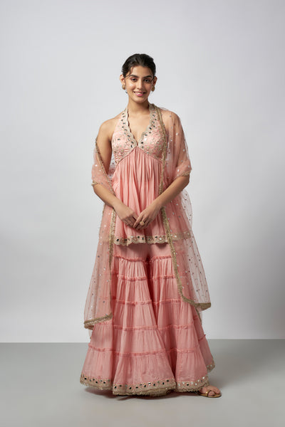 Gopi Vaid Charvi Sharara Set indian designer wear online shopping melange singapore