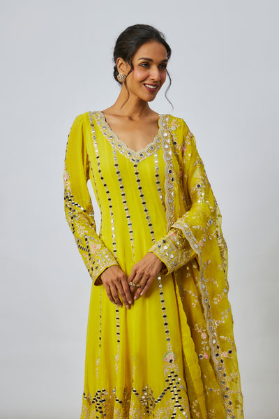 Gopi Vaid Cheshtha Anarkali Set indian designer wear online shopping melange singapore