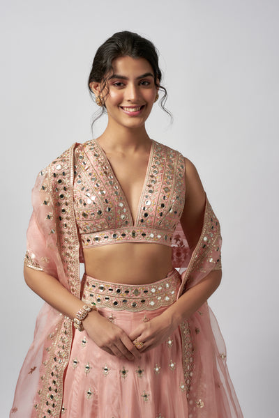 Gopi Vaid Daksha Lehenga Set indian designer wear online shopping melange singapore