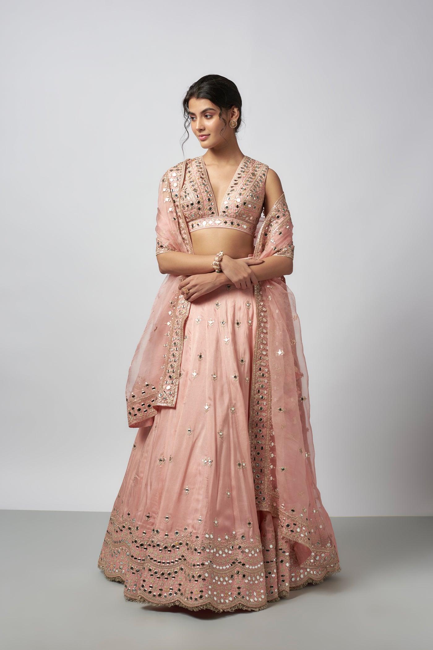Gopi Vaid Daksha Lehenga Set indian designer wear online shopping melange singapore