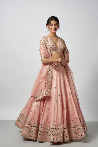 Gopi Vaid Daksha Lehenga Set indian designer wear online shopping melange singapore