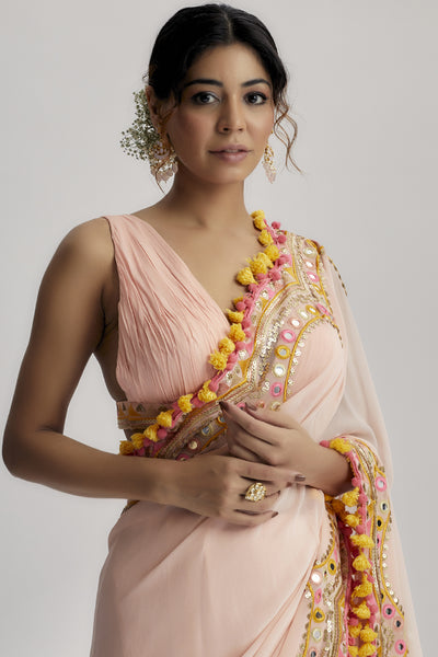 Gopi Vaid Deehar Saree indian designer wear online shopping melange singapore 