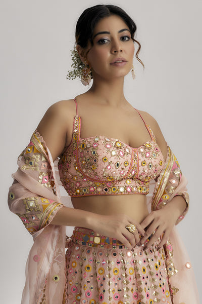 Gopi Vaid Delnaz Lehenga Set indian designer wear online shopping melange singapore