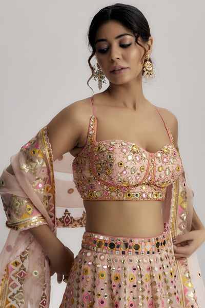 Gopi Vaid Delnaz Lehenga Set indian designer wear online shopping melange singapore