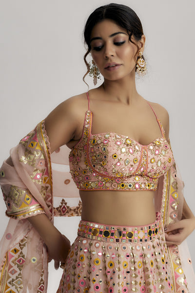 Gopi Vaid Delnaz Lehenga Set indian designer wear online shopping melange singapore 