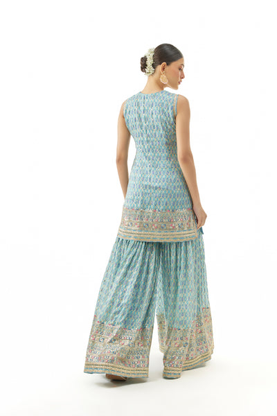 Gopi Vaid Dhruvi Sharara Set Indian designer wear online shopping melange singapore