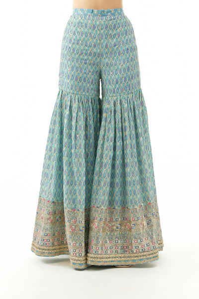 Gopi Vaid Dhruvi Sharara Set Indian designer wear online shopping melange singapore