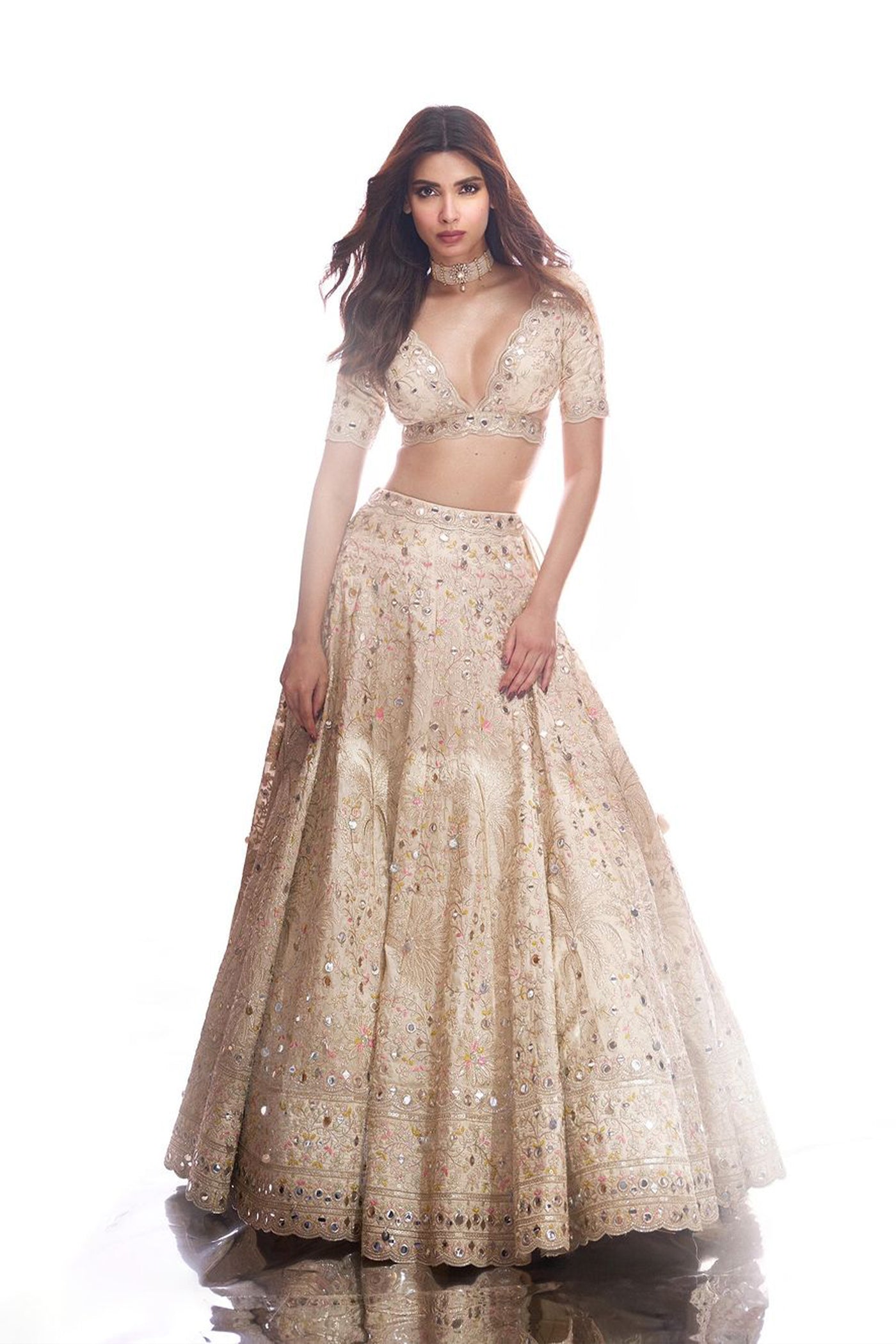 Gopi Vaid Diana in Raima Lehenga Set indian designer wear online shopping melange singapore