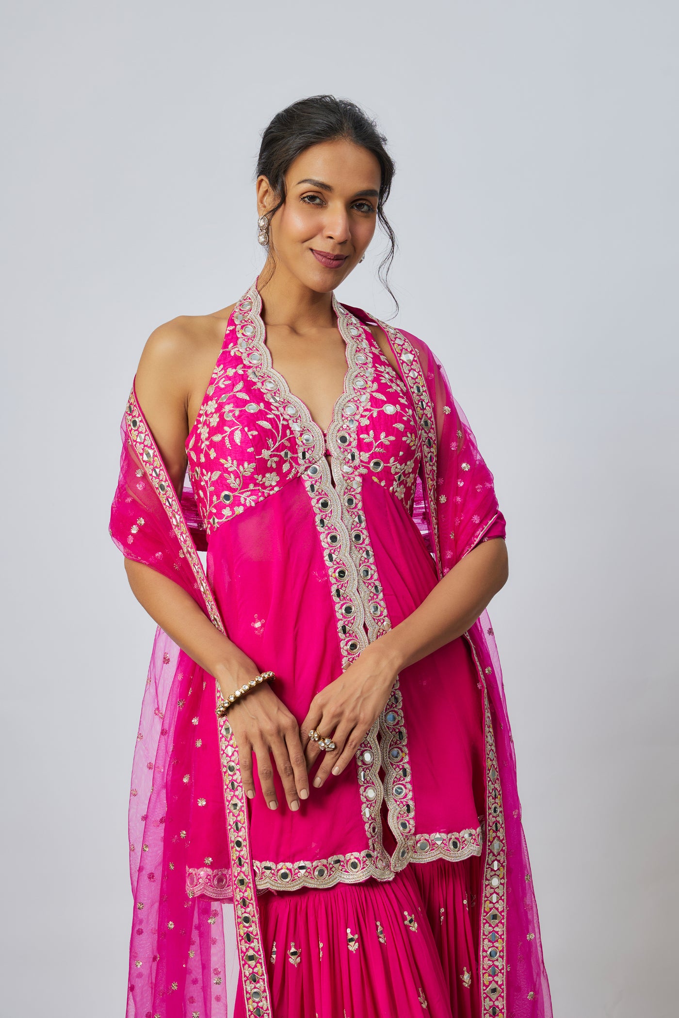Gopi Vaid Eila Sharara Set indian designer wear online shopping melange singapore