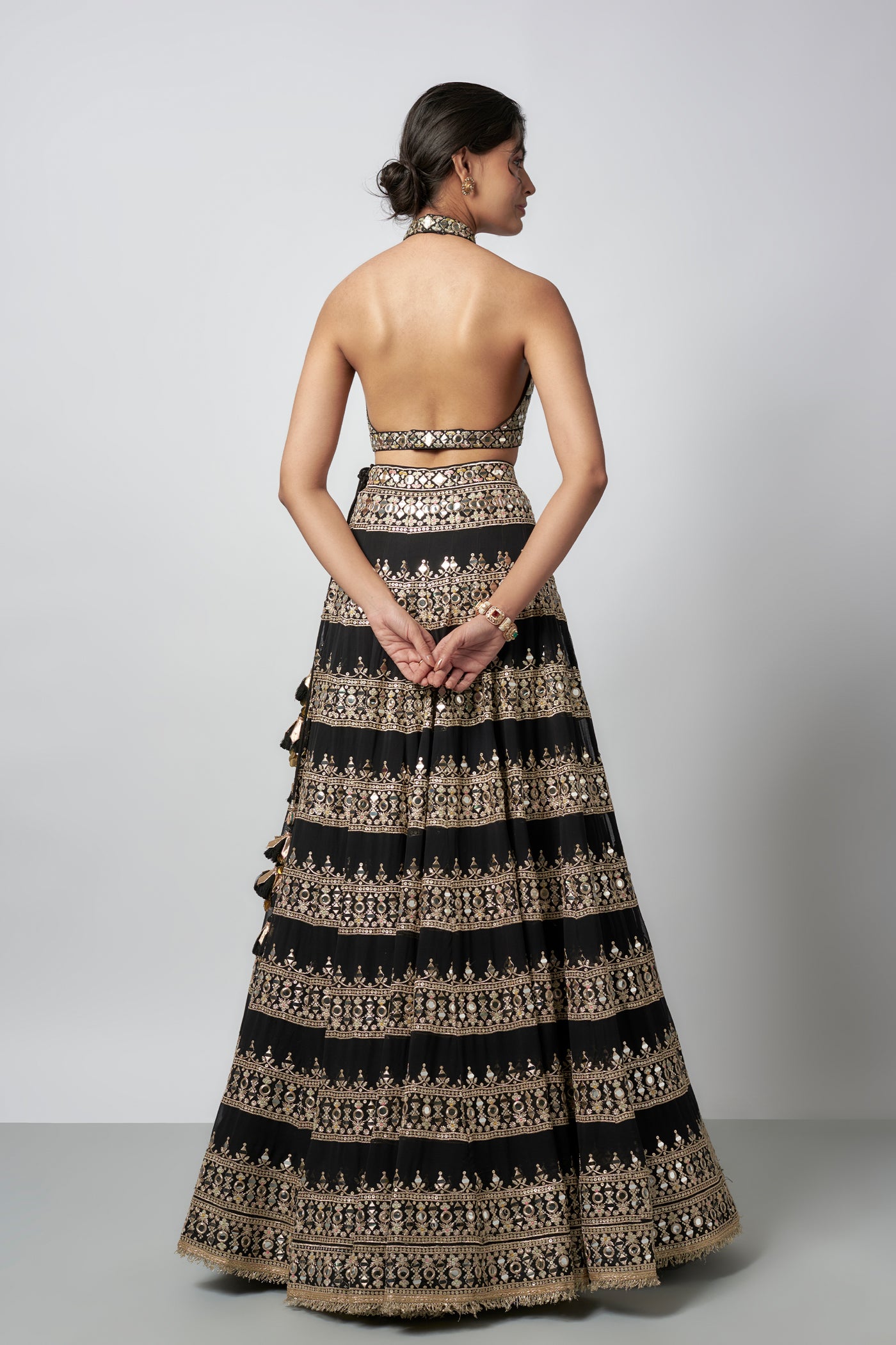 Gopi Vaid Farheen Lehenga Set indian designer wear online shopping melange singapore