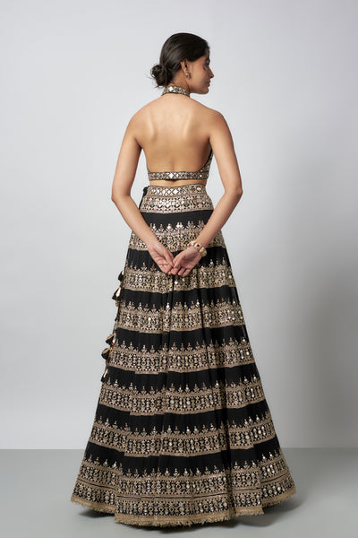 Gopi Vaid Farheen Lehenga Set indian designer wear online shopping melange singapore