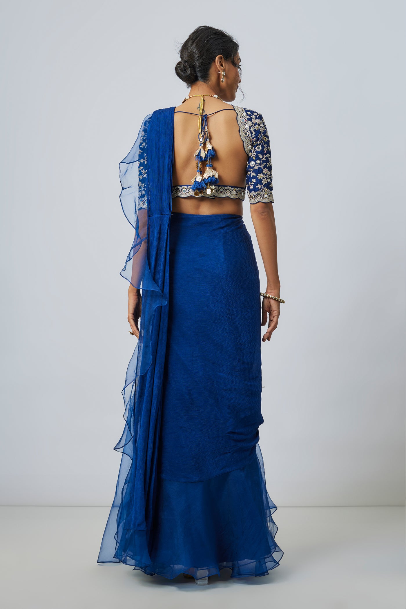 Gopi Vaid Ganika Saree Set indian designer wear online shopping melange singapore
