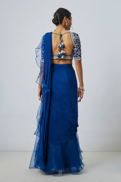 Gopi Vaid Ganika Saree Set indian designer wear online shopping melange singapore