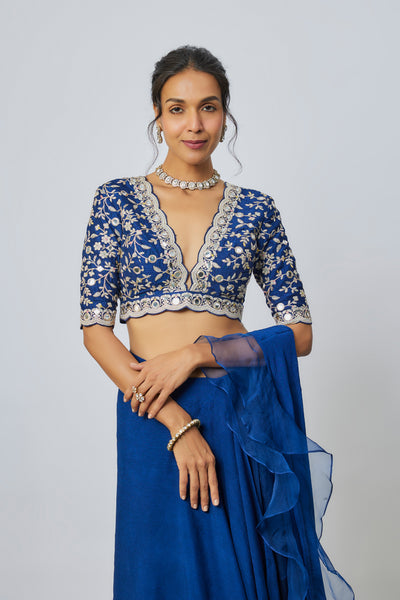Gopi Vaid Ganika Saree Set indian designer wear online shopping melange singapore