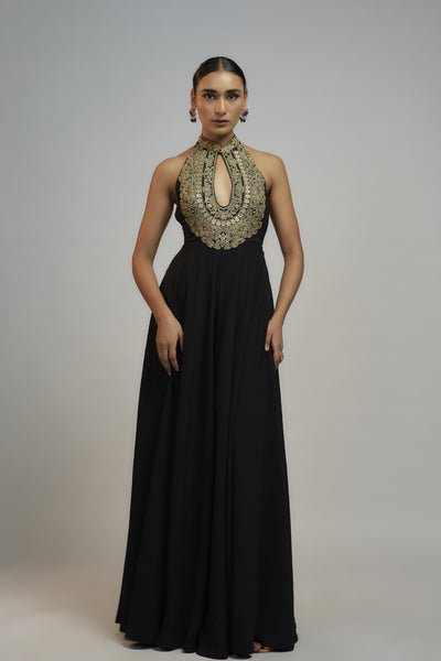 Gopi Vaid Golconda Fana Gown Indian designer wear online shopping melange singapore