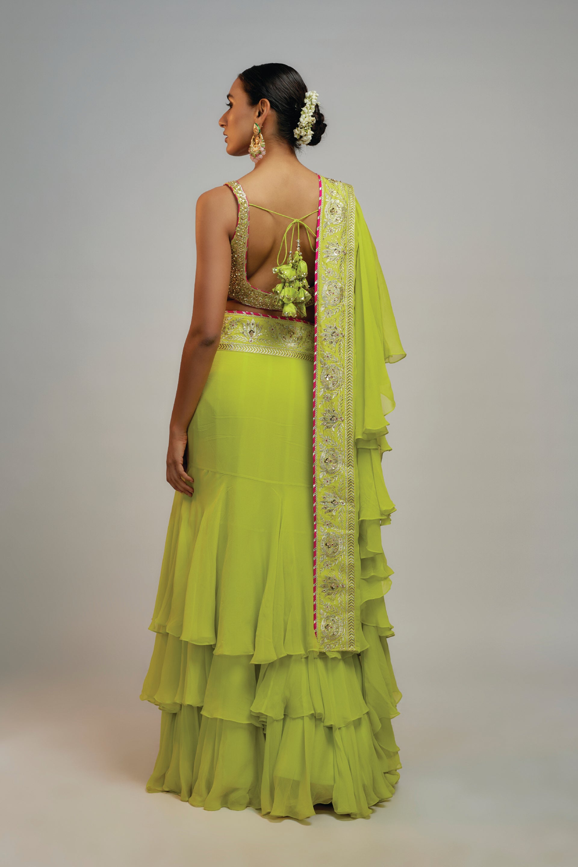 Gopi Vaid Golconda Absar Saree Set indian designer wear online shopping melange singapore