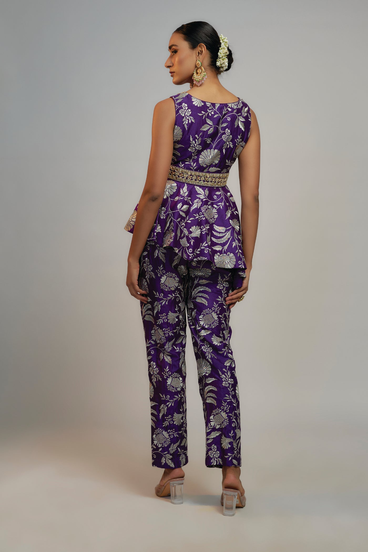 Gopi Vaid Golconda Adveta Pant Set indian designer wear online shopping melange singapore