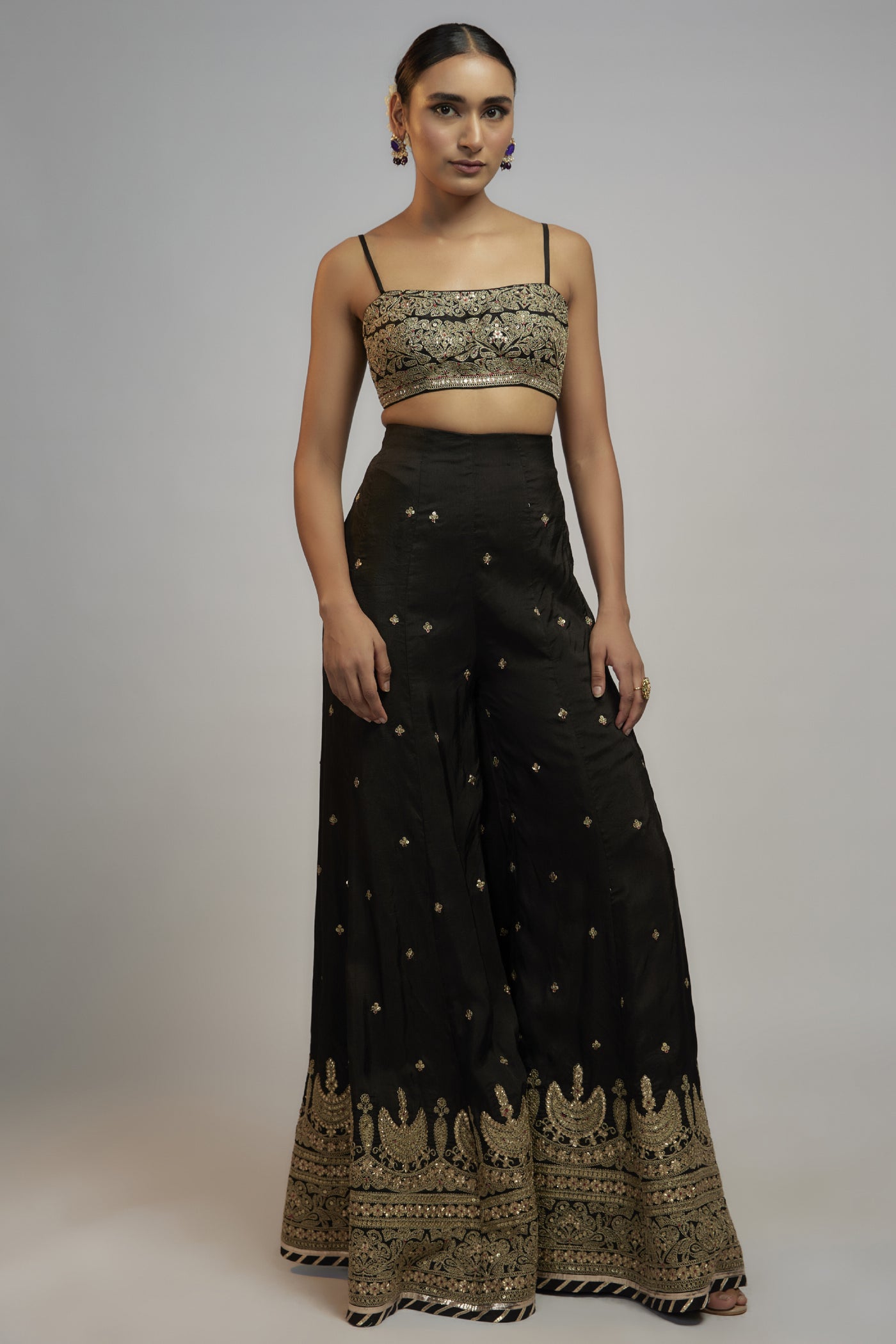 Gopi Vaid Golconda Afreen Sharara Set Indian designer wear online shopping melange singapore