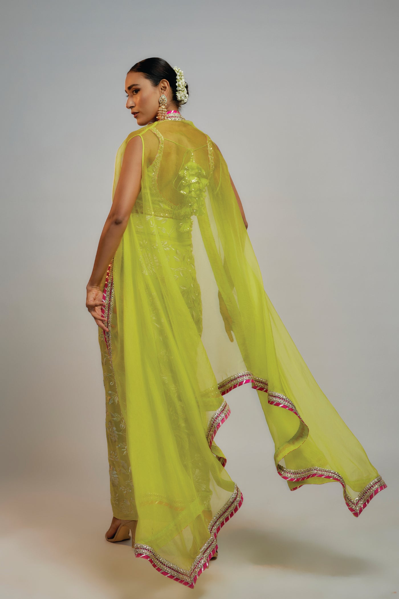 Gopi Vaid Golconda Alia Wrap skirt set indian designer wear online shopping melange singapore