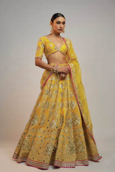 Gopi Vaid Golconda Anha Lehenga Set indian designer wear online shopping melange singapore