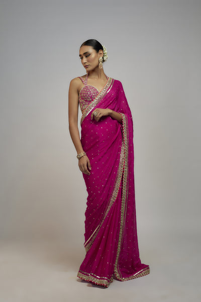Gopi Vaid Golconda Anupa Saree Set indian designer wear online shopping melange singapore