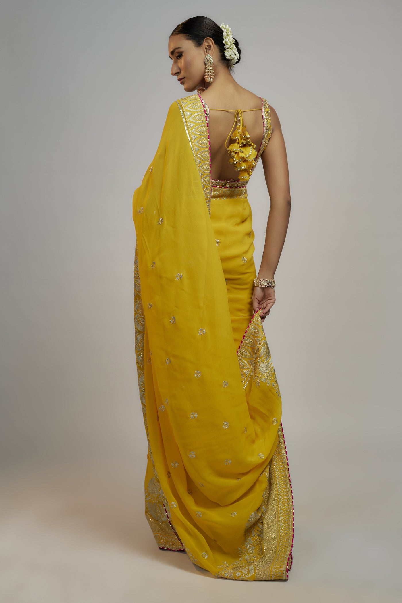 Gopi Vaid Golconda Imroz Saree Set indian designer wear online shopping melange singapore