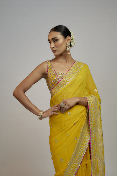 Gopi Vaid Golconda Imroz Saree Set indian designer wear online shopping melange singapore