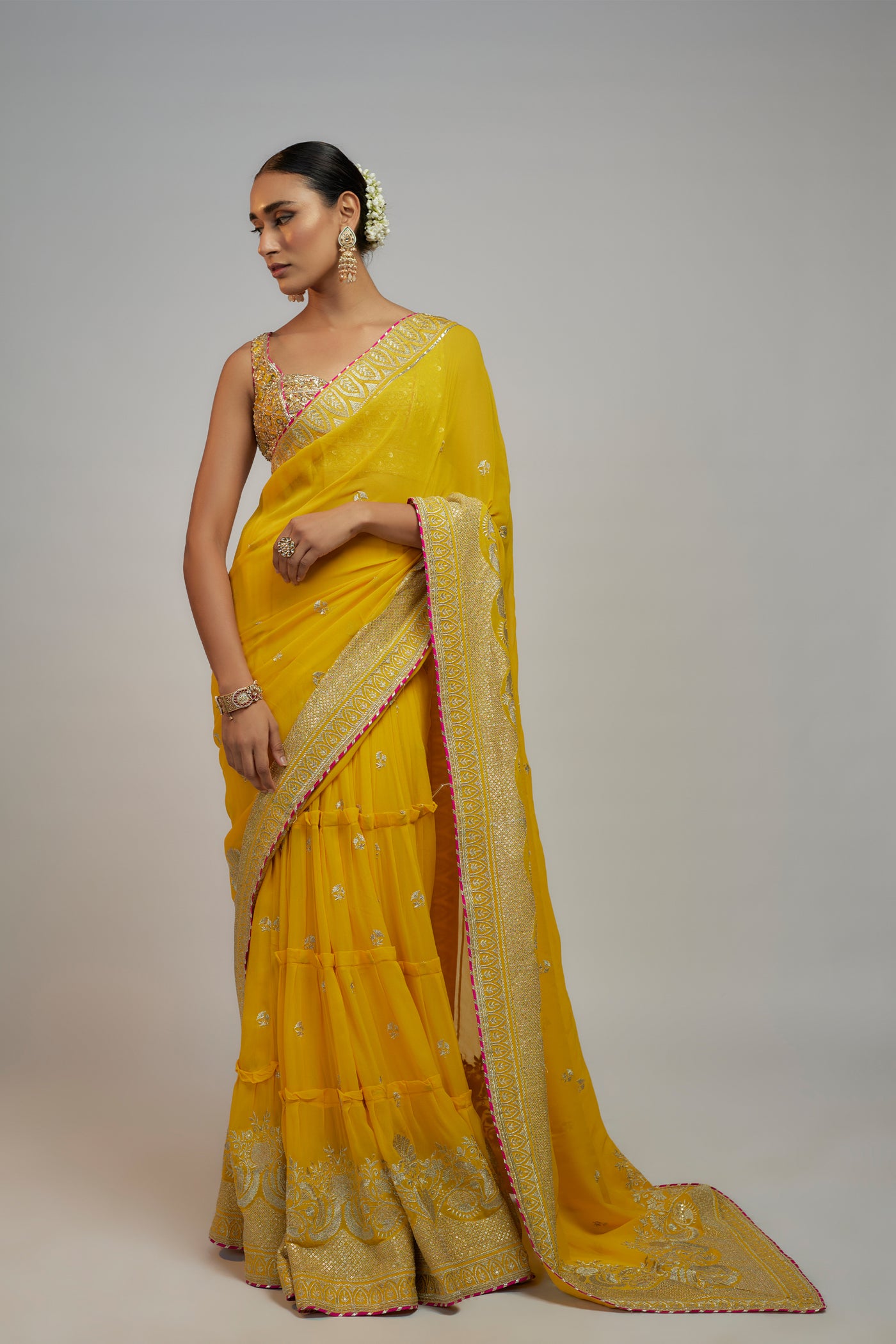 Gopi Vaid Golconda Imroz Saree Set indian designer wear online shopping melange singapore