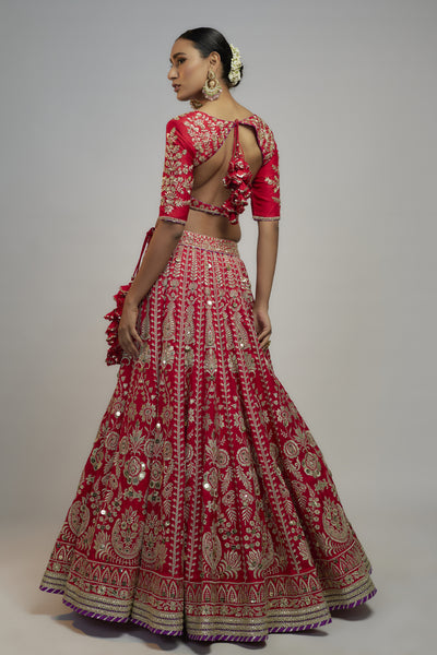 Gopi Vaid Golconda Jasmin Lehenga Set indian designer wear online shopping melange singapore