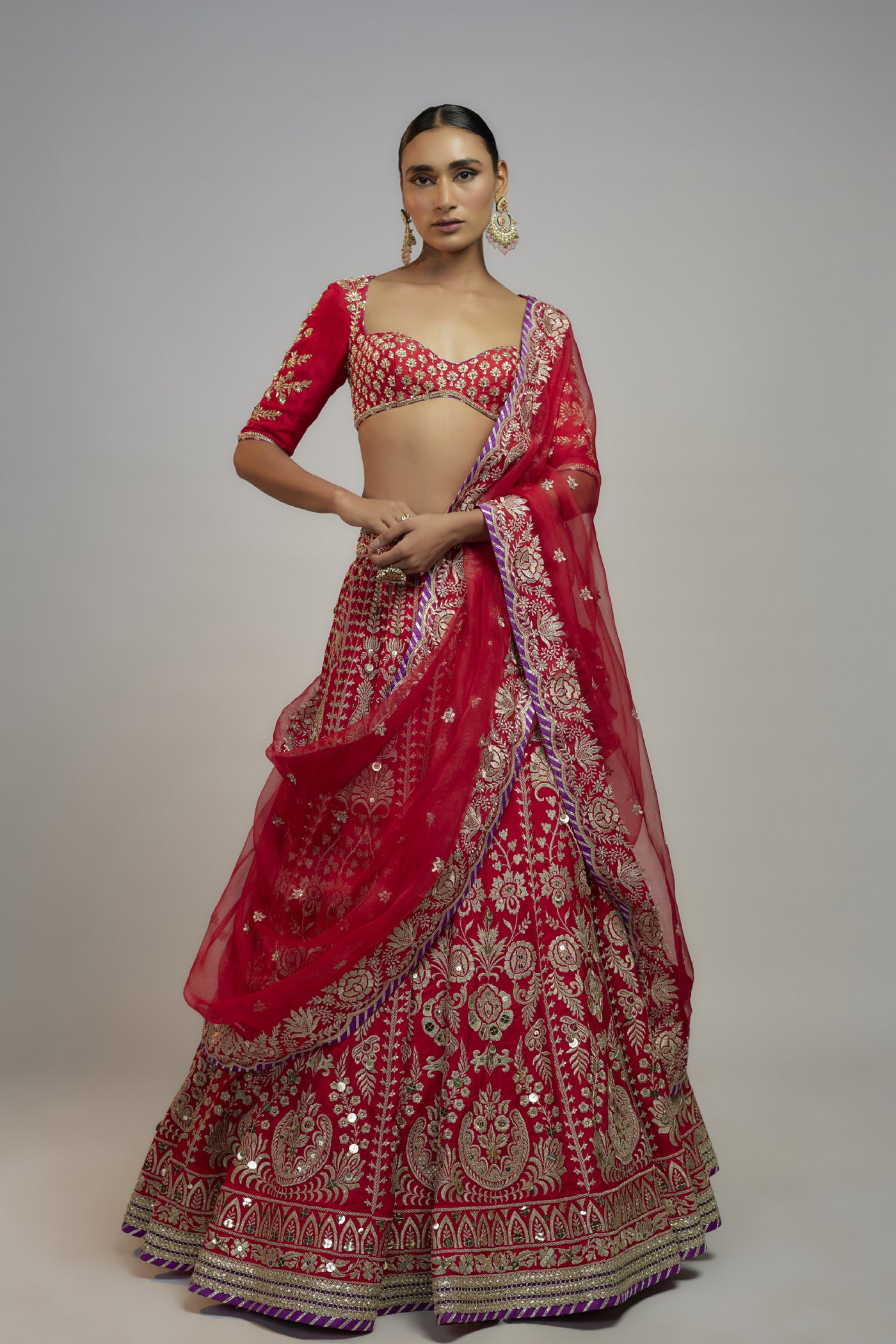 Gopi Vaid Golconda Jasmin Lehenga Set indian designer wear online shopping melange singapore