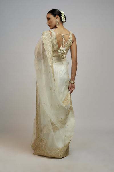 Gopi Vaid Golconda  Maahi Saree set indian designer wear online shopping melange singapore