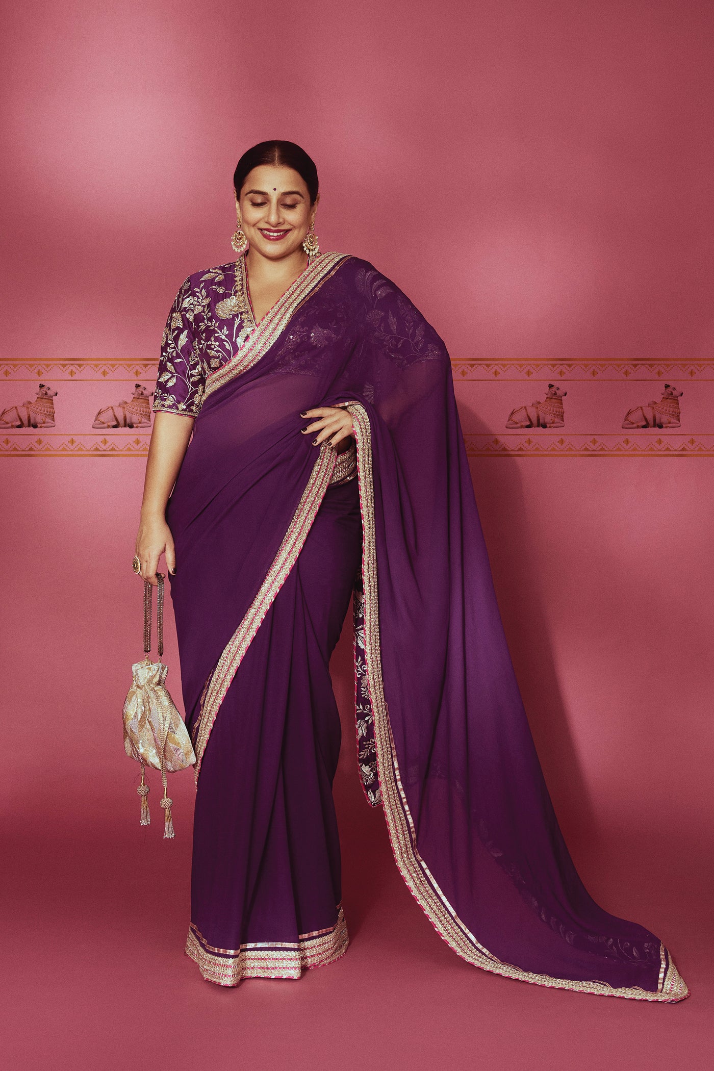 Gopi Vaid Golconda Myra saree set indian designer wear online shopping melange singapore