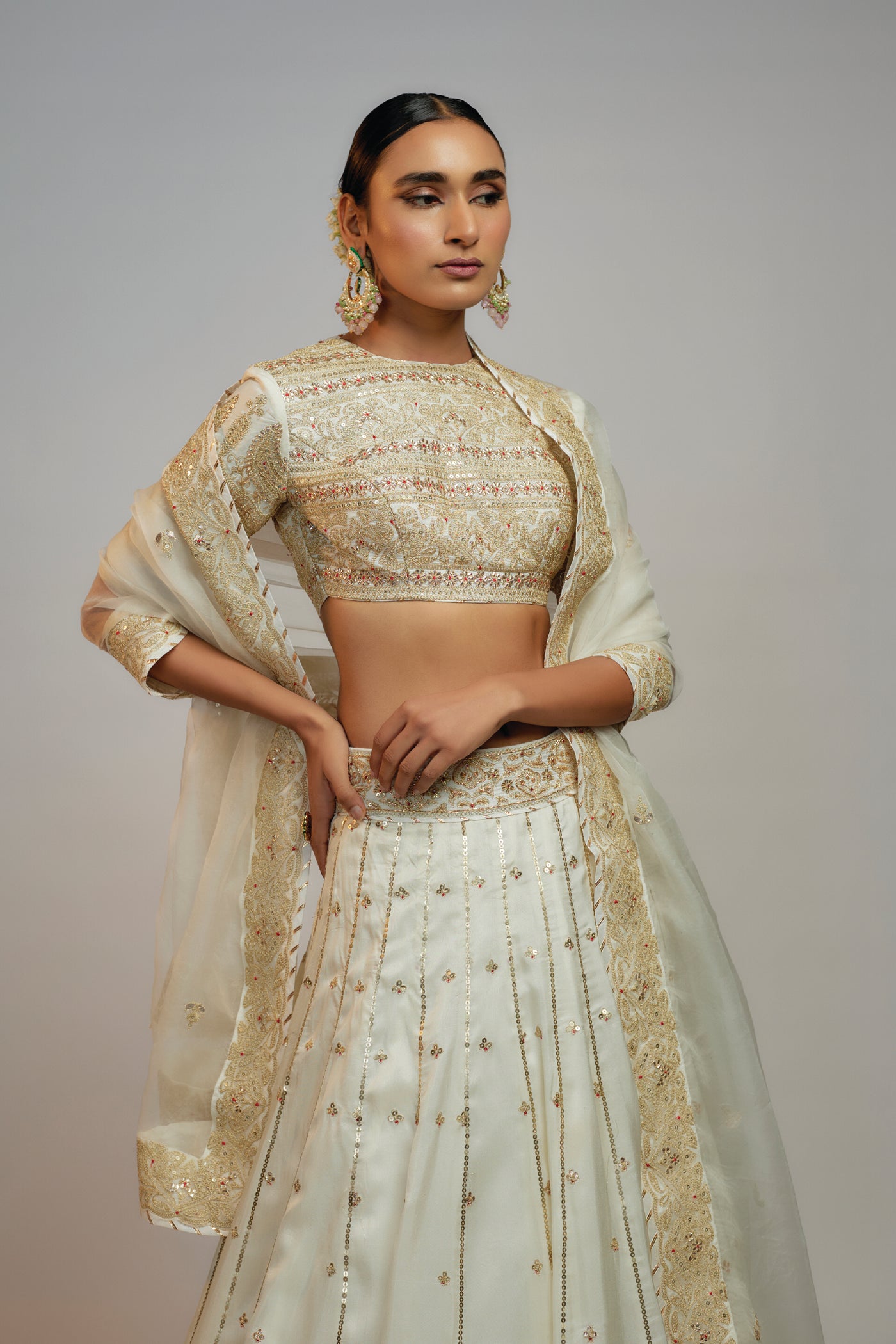 Gopi Vaid Golconda Naima Lehenga Set indian designer wear online shopping melange singapore