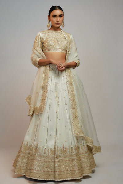 Gopi Vaid Golconda Naima Lehenga Set indian designer wear online shopping melange singapore