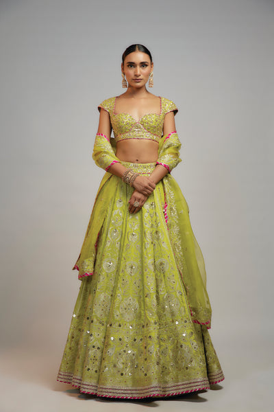 Gopi Vaid Golconda Nayla Lehenga Set indian designer wear online shopping melange singapore