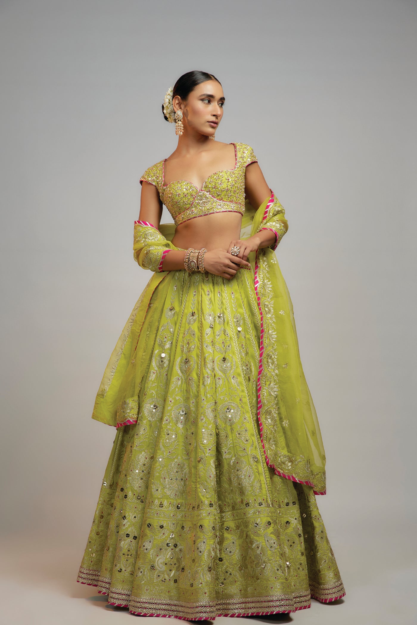 Gopi Vaid Golconda Nayla Lehenga Set indian designer wear online shopping melange singapore