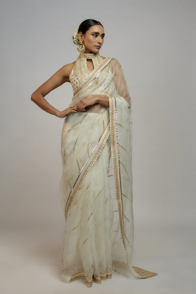 Gopi Vaid Golconda Priyal Saree Set indian designer wear online shopping melange singapore