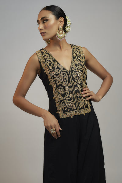 Gopi Vaid Golconda Seher Jumpsuit Indian designer wear online shopping melange singapore