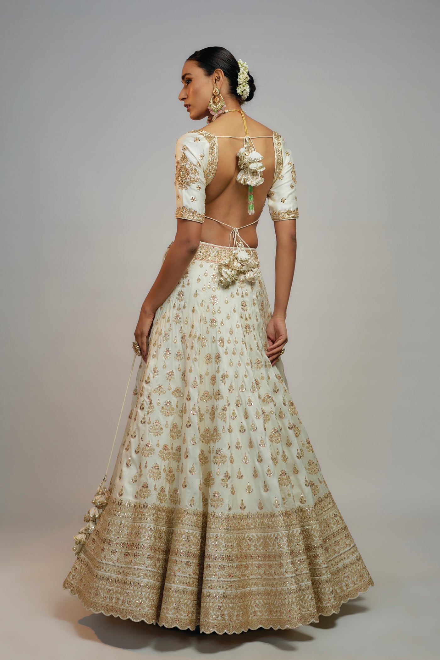 Gopi Vaid Golconda Shahi Lehenga Set indian designer wear online shopping melange singapore