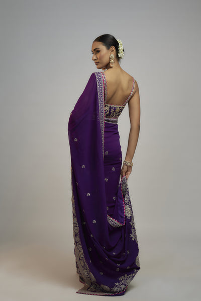 Gopi Vaid Golconda Yamini Saree Set indian designer wear online shopping melange singapore