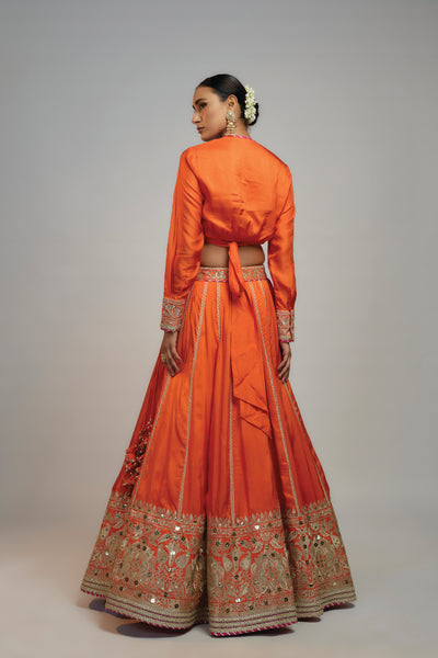 Gopi Vaid Golconda Zeel Skirt Set indian designer wear online shopping melange singapore