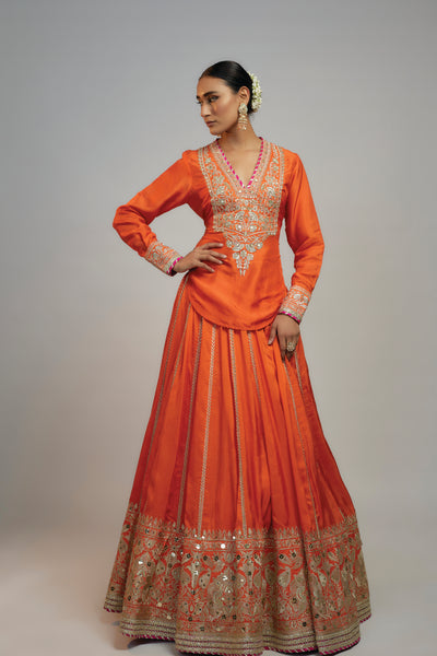 Gopi Vaid Golconda Zeel Skirt Set indian designer wear online shopping melange singapore