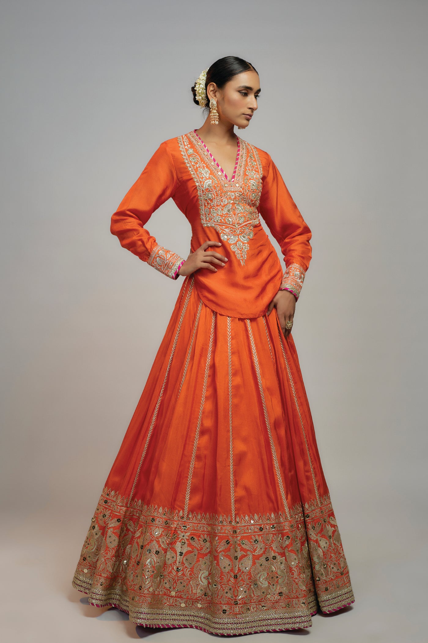 Gopi Vaid Golconda Zeel Skirt Set indian designer wear online shopping melange singapore