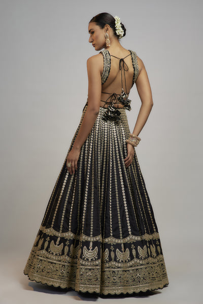 Gopi Vaid Golconda Kriti Lehenga Set Indian designer wear online shopping melange singapore